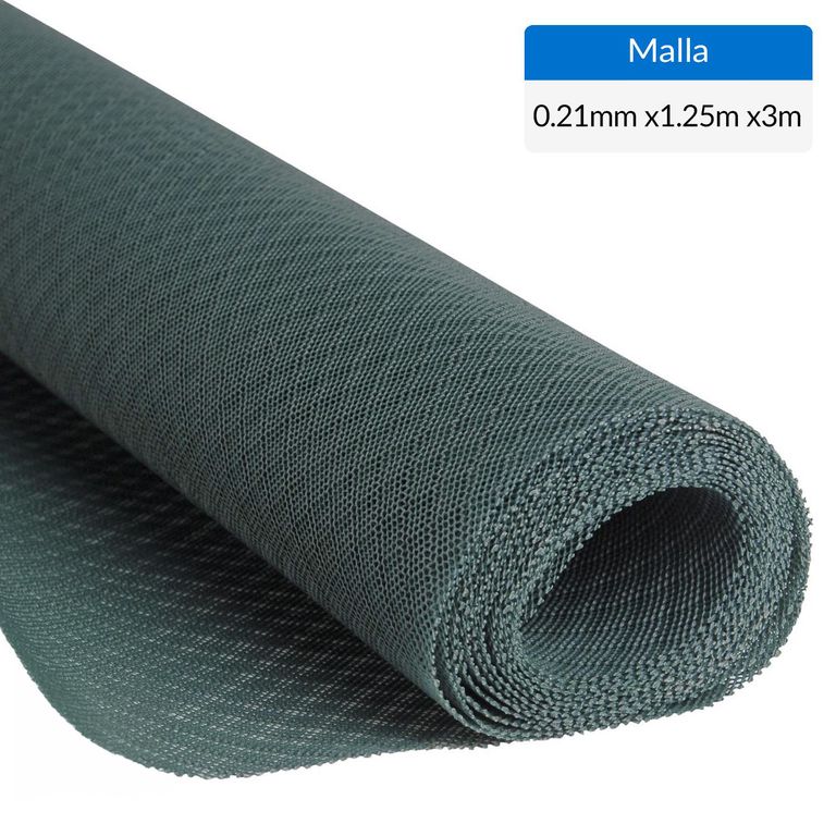 1.25 x 3 m Malla mosquitera verde oscuro