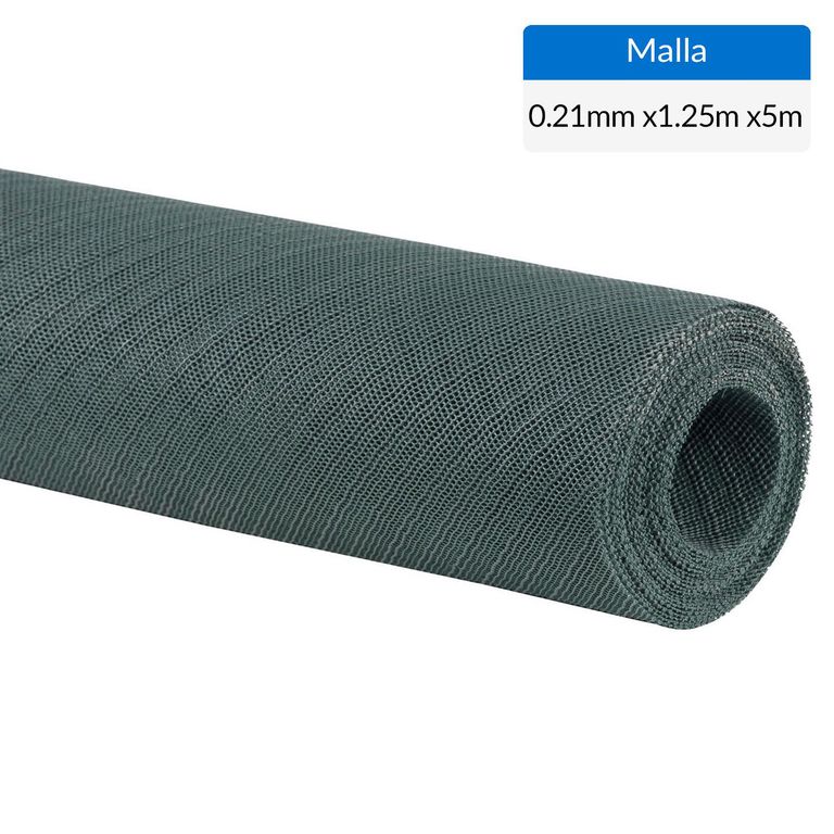 1.25 x 5 m Malla mosquitera verde oscuro