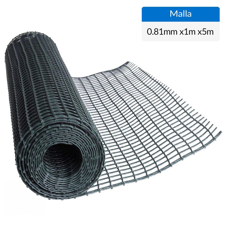Malla jardín 25x25mm Verde 1x5m