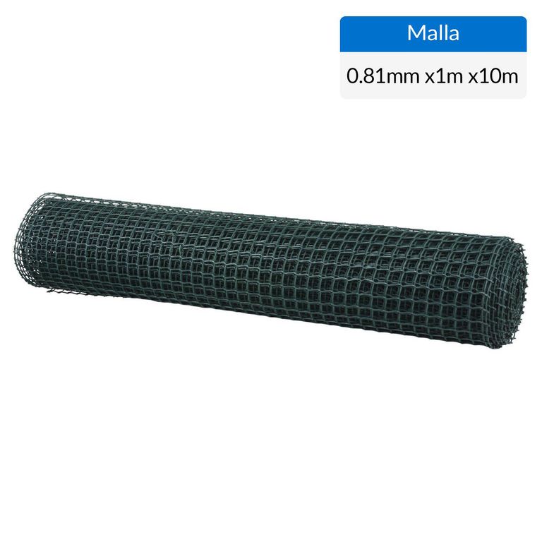 Malla jardín 25x25mm Verde 1x10m