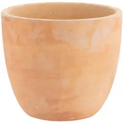 JUST HOME COLLECTION - Macetero redondo de arcilla terracota