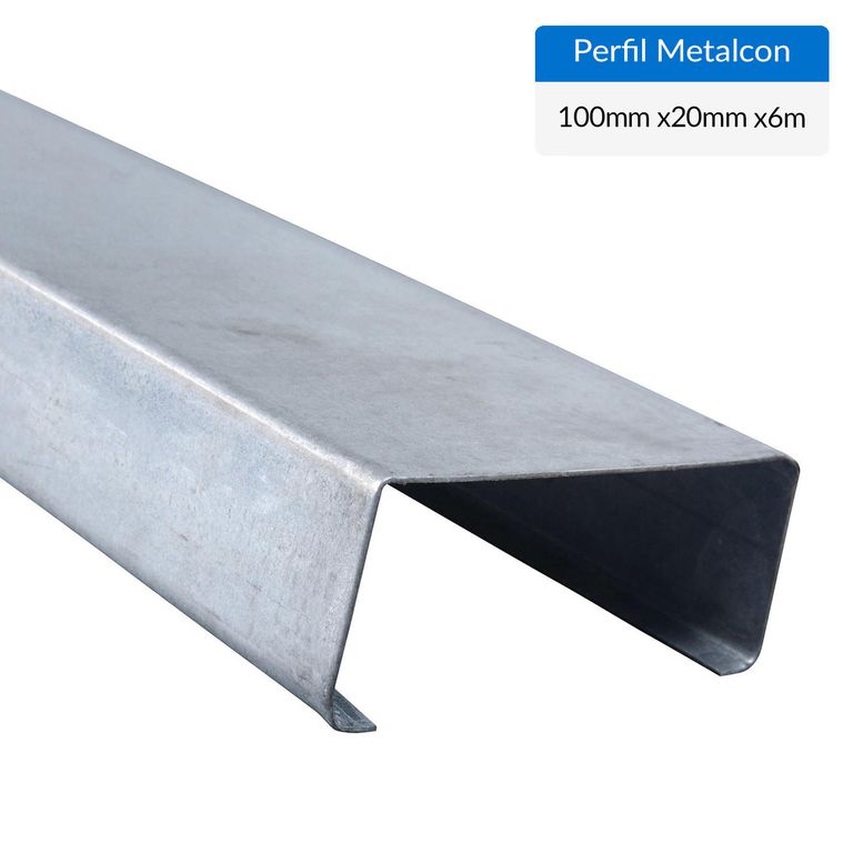 Perfil estructural C Metal 100x20x0.85 mm 6 m