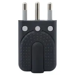 BTICINO - Enchufe macho volante articulado 2p+t 16 A Gris