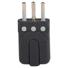 BTICINO - Enchufe macho volante articulado 2p+t 10 A Gris