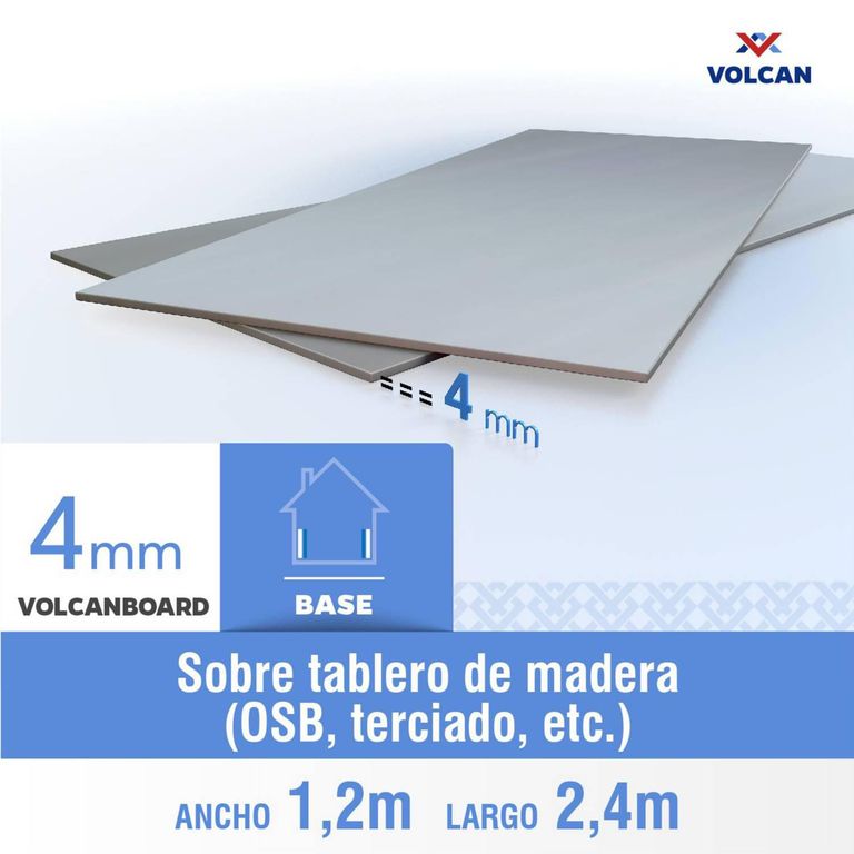 Placa Fibrocemento Lisa 4 mm 120x240 cm