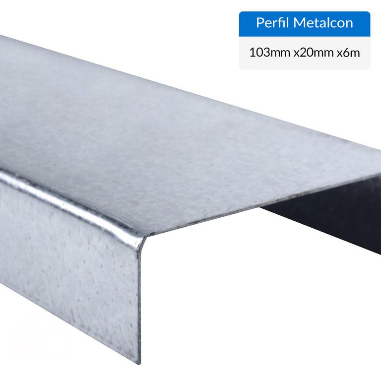 Perfil estructural U Metal 103x20x0.85 mm 6 m
