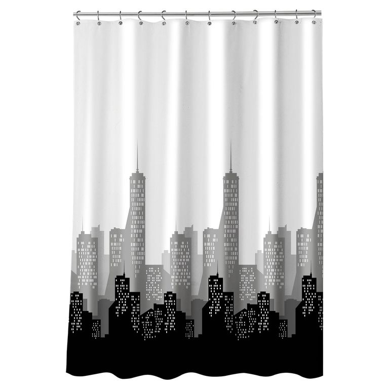 Cortina de baño Metropolitan poliéster 180x178 cm