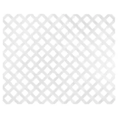GENERICO - Enrejado Diamond PVC 2.44x1.22 metros Blanco