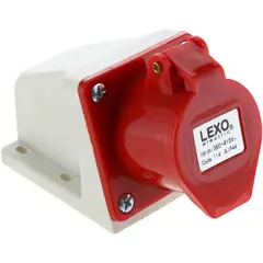 LEXO - Tomacorriente industrial sobrepuesta 16 A  3P+T 380V IP44