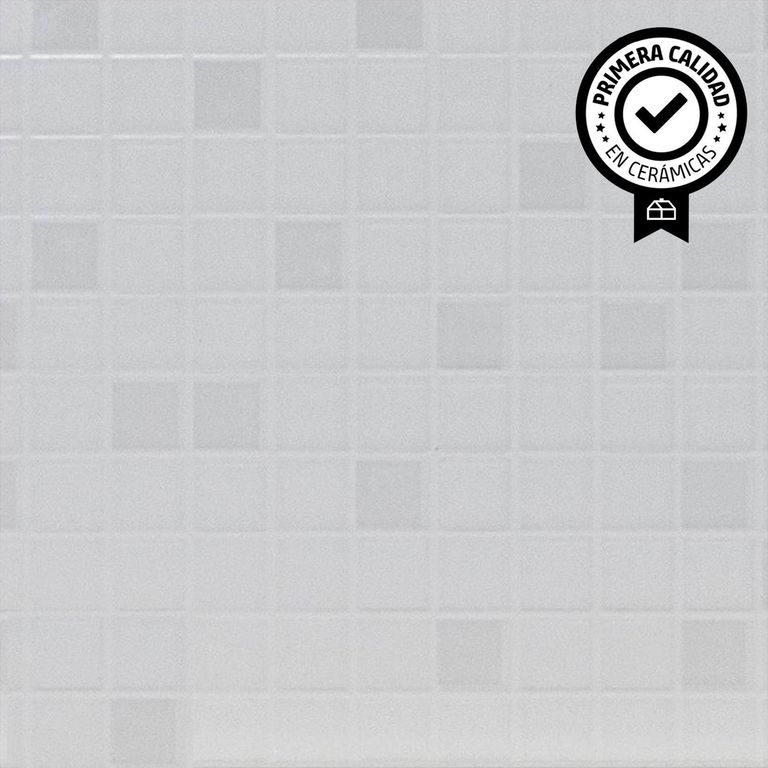 Cerámica 20x30 cm Frost Cuadros Blanco 1.5 m2