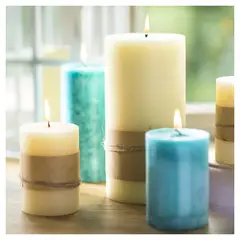 JUST HOME COLLECTION - Vela decorativa 7x20 cm turquesa