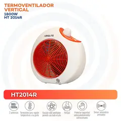 AIROLITE - Termoventilador Eléctrico 1800 W HT2014R Multicolor