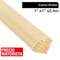 MULTIMARCA - Moldura 1/4 Rodón Pino Finger Natural 20 mm 2x240 cm