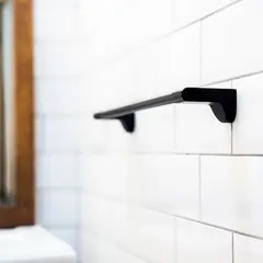 STRETTO - Barra 46 cm para toalla negro