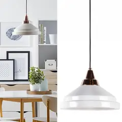HOMY - Lámpara de colgar Cerámica Glazed Blanca