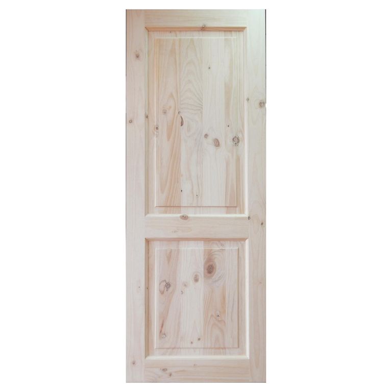 Puerta Pino con nudo 2 paneles