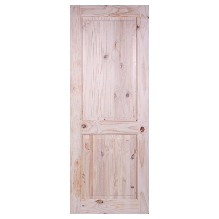 Puerta Pino con nudo 2 paneles