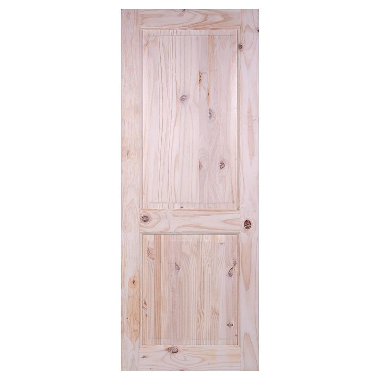 Puerta Pino con nudo 2 paneles
