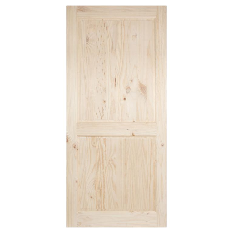 Puerta Pino con nudo 2 paneles