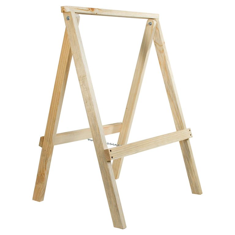 Caballete Plegable Madera 82X65 Cm Café