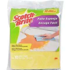 SCOTCH BRITE - Set De Paños Absorbentes 20X18 Cm 10 Unidades