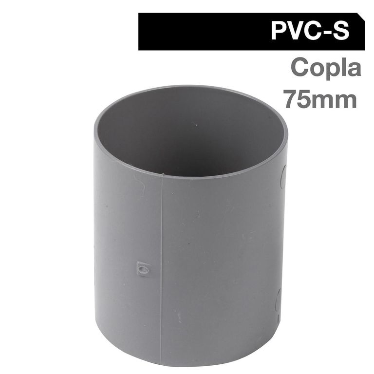 VINILIT - Copla PVC-S Cementar 75mm Gris 1u | Ofertitas