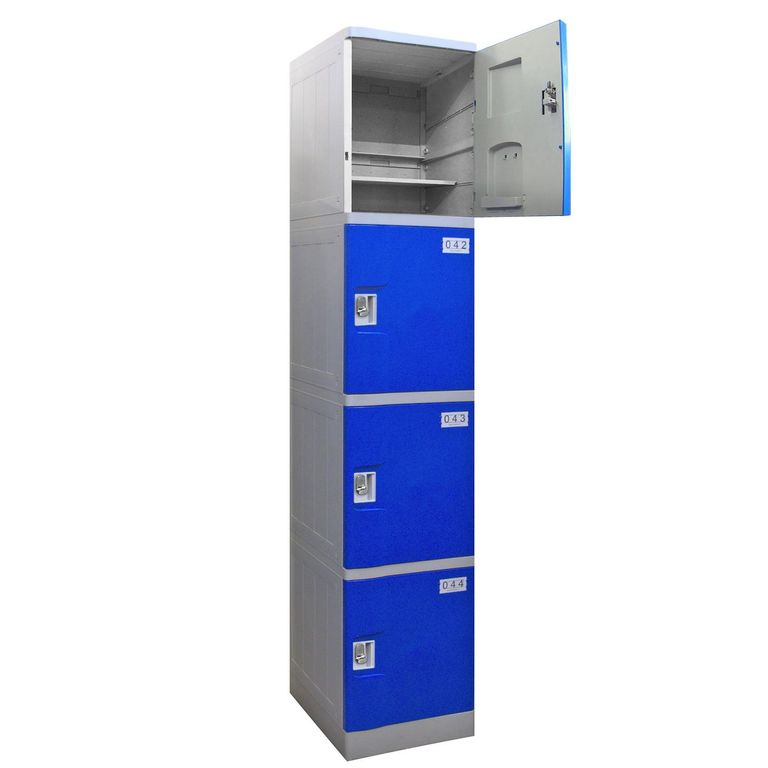 Locker con Portacandado 4 Puerta(s) 4 Repisa(s) 50x194x38 cm Azul