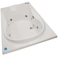 NORGLAS - Tina 183cm x 107cm  hidromasaje Evros 8 jets derecha