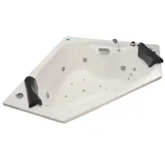 NORGLAS - Tina 140cm x 140cm  hidromasaje Noventta full 6 jets izquierda