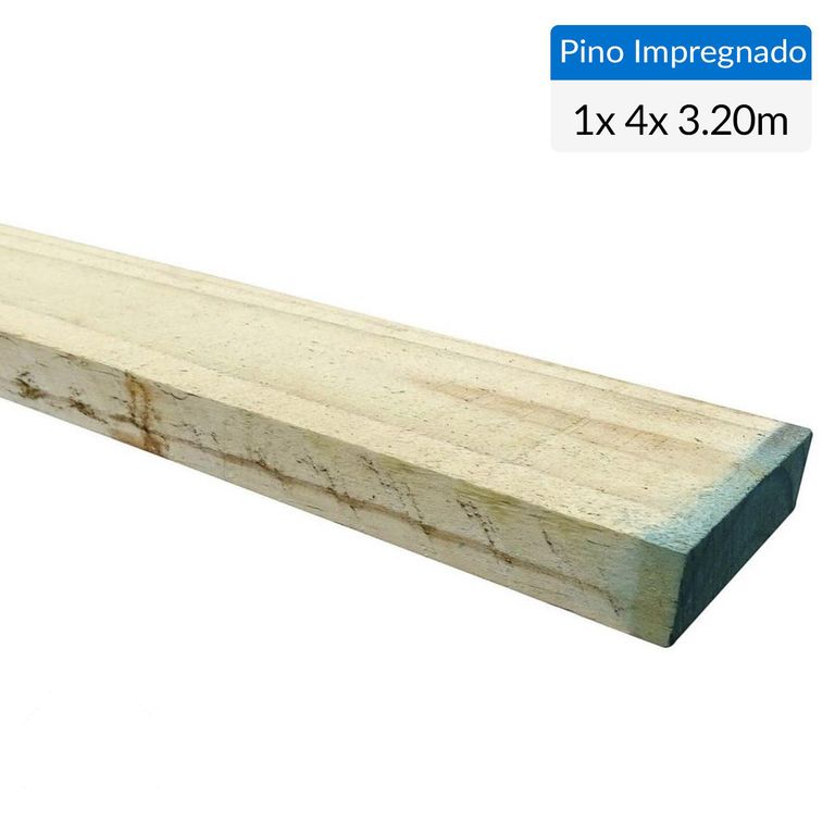 Pino impregnado cobre micronizado 1 x 4 x 3,2 m