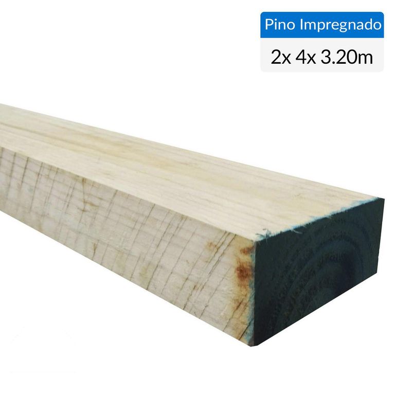Pino impregnado cobre micronizado 2 x 4 x 3,2 m