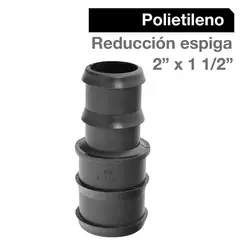 HOFFENS - Reducción Polietileno 2" x 1 1/2" Negro 1u