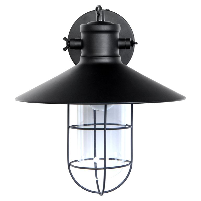 Apliqué Farol Metal Negro