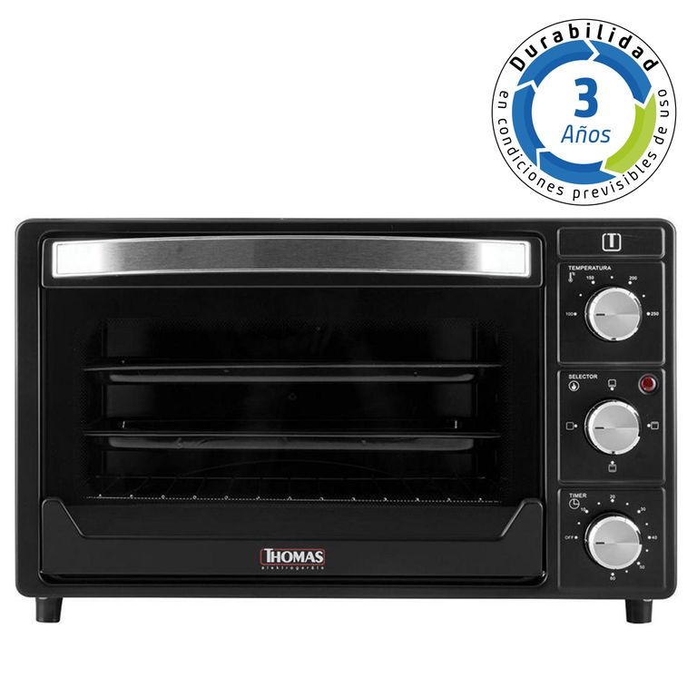 THOMAS Horno eléctrico 25 litros negro