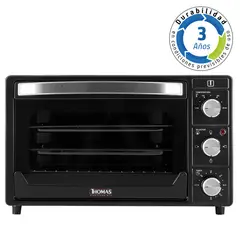 THOMAS - Horno eléctrico 25 litros negro
