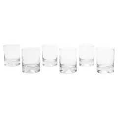 CRISTAR - Set 6 Vasos Bajo de Vidrio 296 ml Transparente
