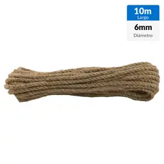 FIXSER - Cordel yute 6 mm x 10 m
