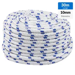 FIXSER - Cuerda de polipropileno trenzado 10 mm x 30 m
