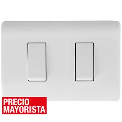 SCHNEIDER ELECTRIC - Interruptor doble (9/15) 16 A Blanco Genesis