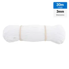 FIXSER - Polipropileno Trenzado 3 mm 30 m Blanco