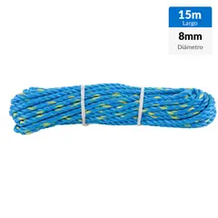 FIXSER - Polysteel torcido 8 mm x 15 m