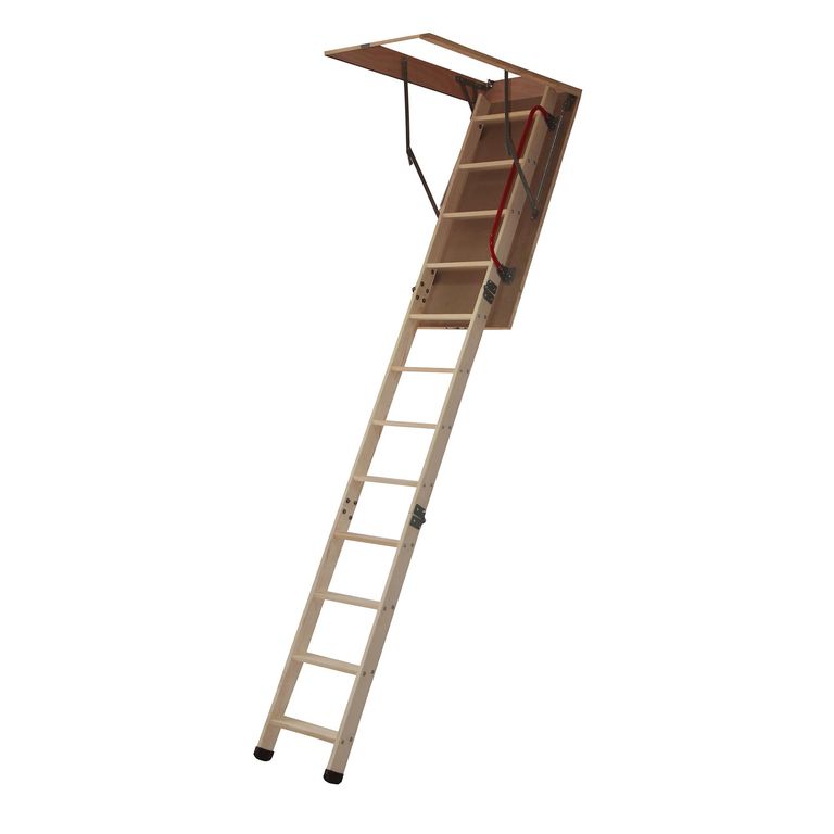 Escalera Ático Articulada Pino 60X110 Cm Capacidad 150 Kg