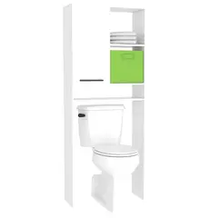 TUHOME - Estante Baño 1 Puerta 2 Repisas 63x160x20 cm Blanco