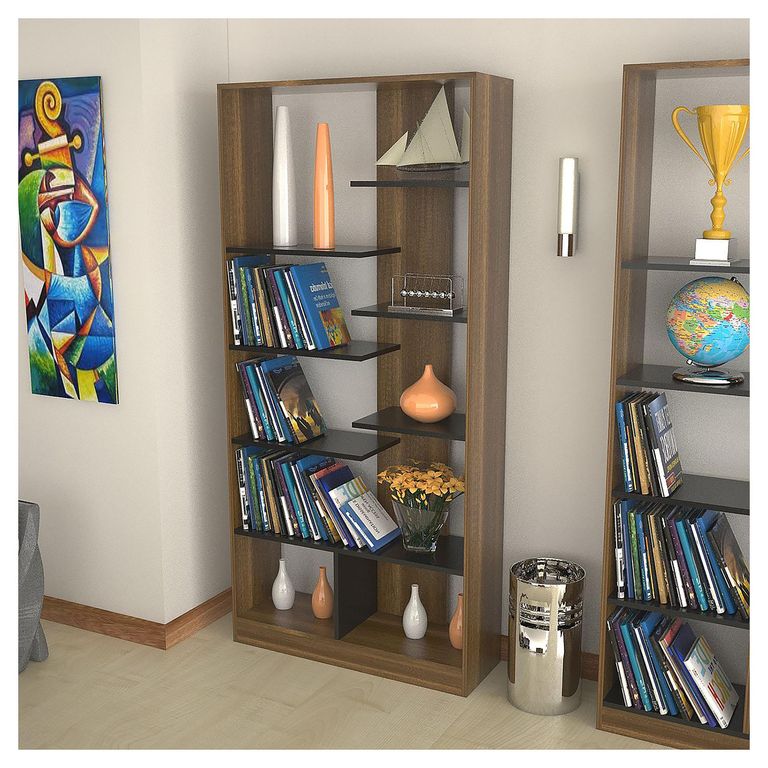 Librero Classic Expresso Melamina 9 Nivel(es) 80x170x26 cm Caramelo/Wengue