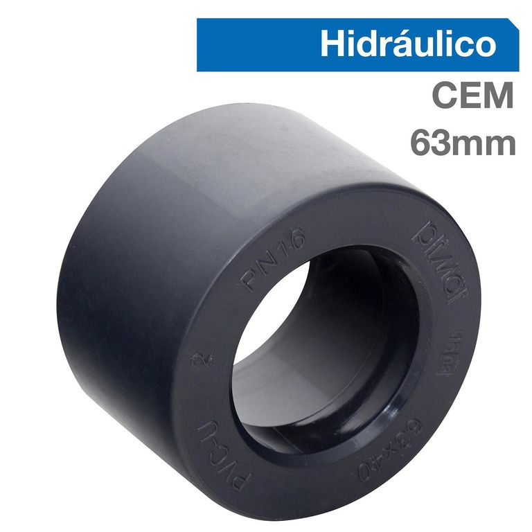 Buje Reducción corta PVC-P Cementar 63mm x 40mm 1u