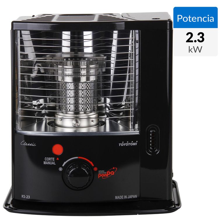 Estufa a Parafina KS-23 Negro