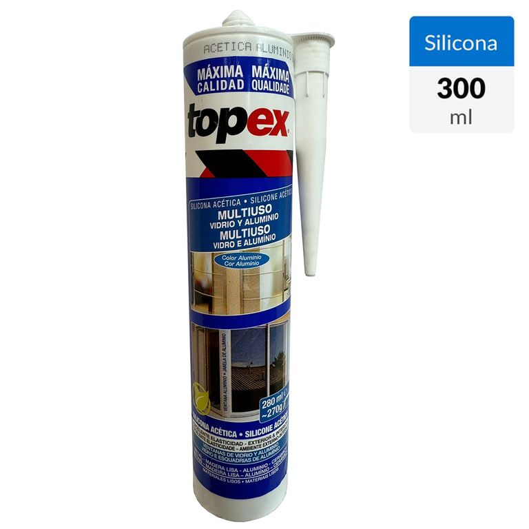 Silicona Multiuso 280 ml Aluminio