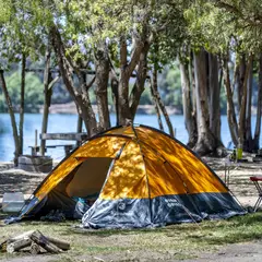 KLIMBER - Carpa Camping Rupanco 4 Personas amarillo/gris