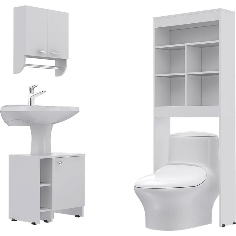Botiquín Baño con Mueble Bajo Lavamanos y Estante