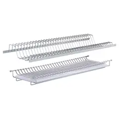 JUST HOME COLLECTION - Escurridor de platos 24x13x75,5 cm acero cromado